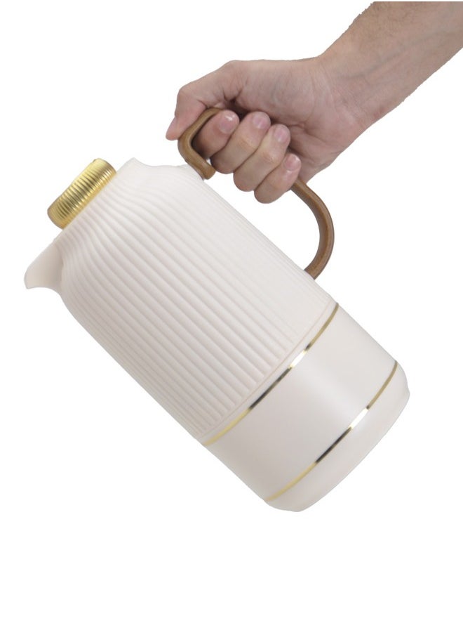 Badraig Thermos for tea and coffee Off White/Gold 1 liter  - Image 2