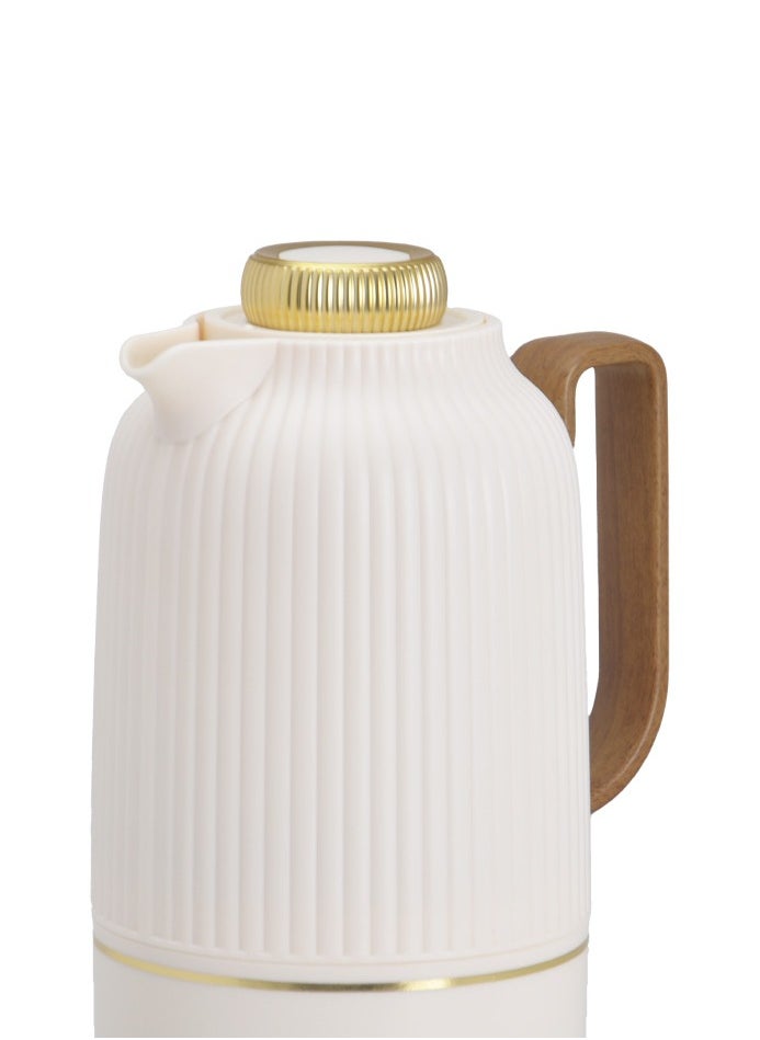 Badraig Thermos for tea and coffee Off White/Gold 1 liter  - Image 3