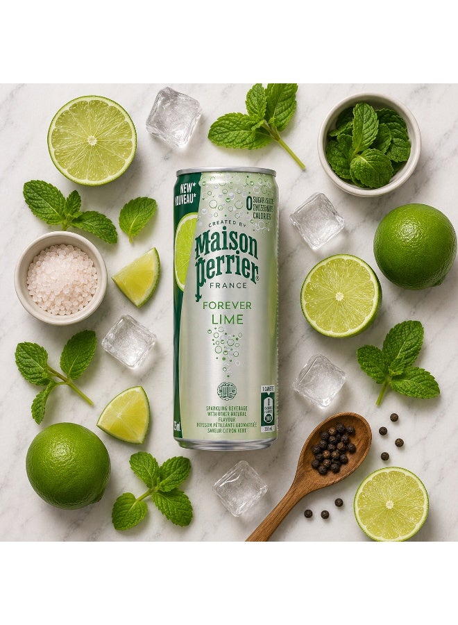 Maison Perrier Forever Lime Sparkling Water Can 330ml - Image 4