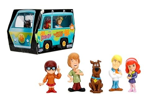 Jada Toys - MetalFigs 2.5" Scooby-Doo! 5-Pack – Shaggy, Scooby, Daphne, Velma, Fred – Die-Cast Figures – Collectible Display – Ages 8+ - Image 1