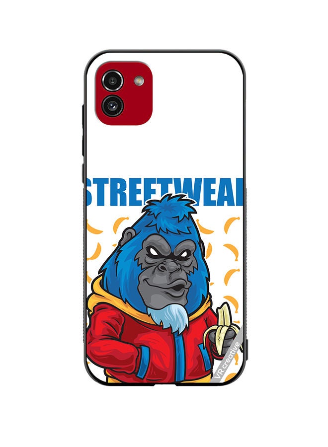 VR CREATIVE Protective Case Cover For Samsung Galaxy A03 Gorilla Streetwear Design Multicolour - Image 1