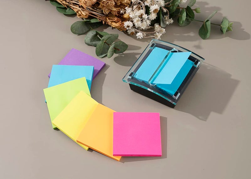 Kozerite (12 Pack) Pop-up Sticky Notes 3x3 in,Bright Colors Super Sticking Power Memo Pads, 6 Colors, Strong Adhesive - Image 5