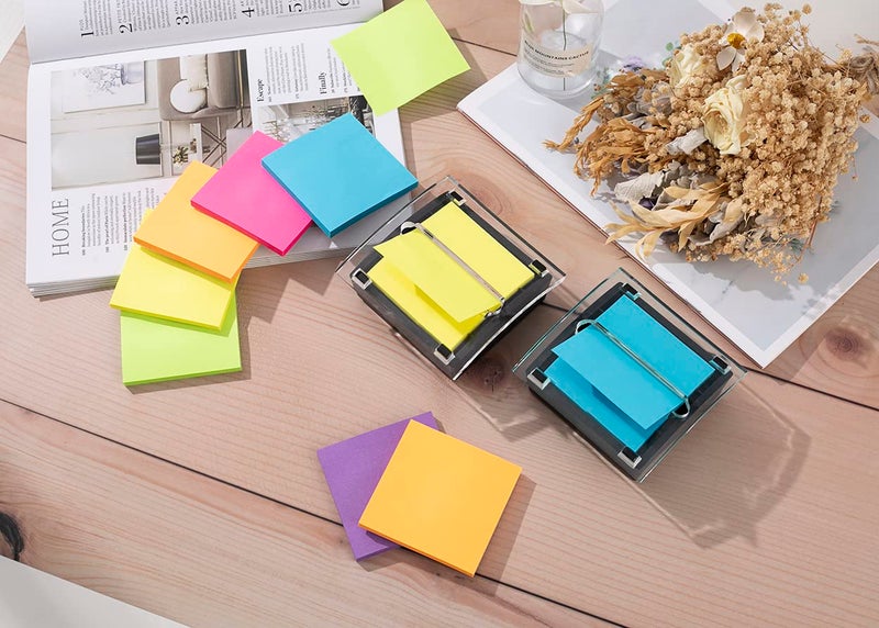 Kozerite (12 Pack) Pop-up Sticky Notes 3x3 in,Bright Colors Super Sticking Power Memo Pads, 6 Colors, Strong Adhesive - Image 4