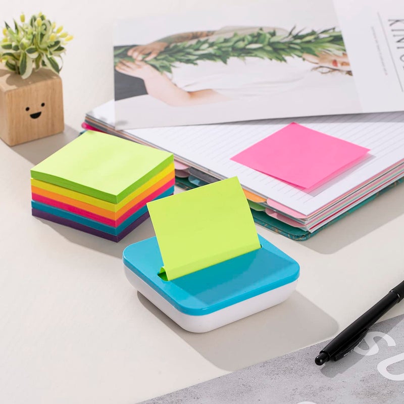 Kozerite (12 Pack) Pop-up Sticky Notes 3x3 in,Bright Colors Super Sticking Power Memo Pads, 6 Colors, Strong Adhesive - Image 3