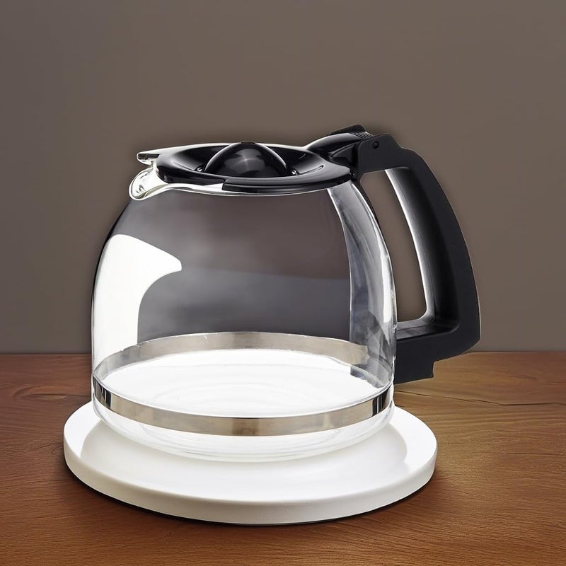 كابريسو إبريق زجاجي من كابريسو بسعة 10 أكواب مع غطاء لآلة القهوة CoffeeTeam GS، أسود - Image 3