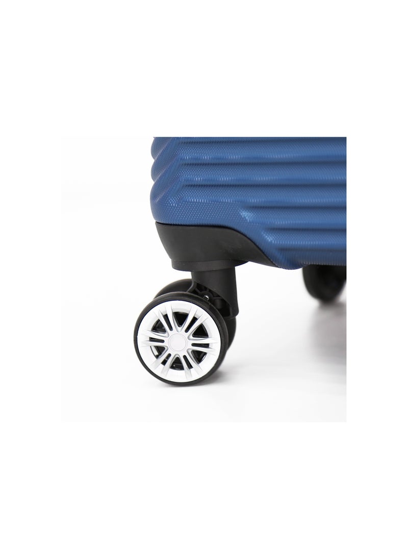 GIORDANO - طقم حقائب أمتعة بعجلات من الجانب الصلب 3 قطع، أزرق (S-20&quot;،M-24&quot;،L-28&quot;) - Image 1