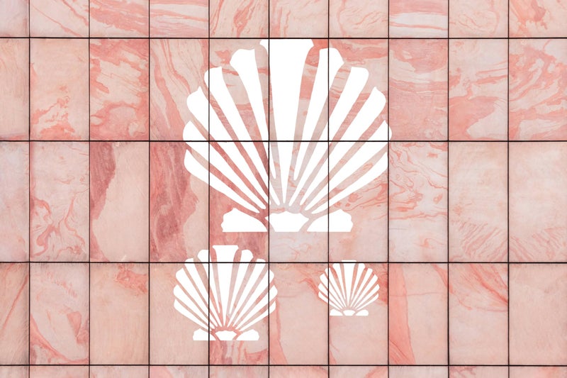 STENCILAIR Reusable Scallop & Sea Shells Stencil 8.5" x 11" - Custom Beach-Themed Design for Coastal Crafts - Image 3