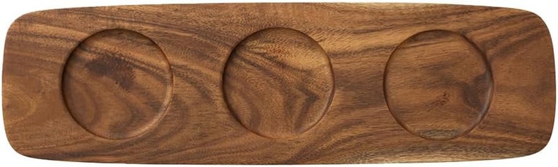 Villeroy & Boch Villeroy  Boch Artesano Original Wood Tray for Dip Bowl Acacia Wood Brown  - Image 1