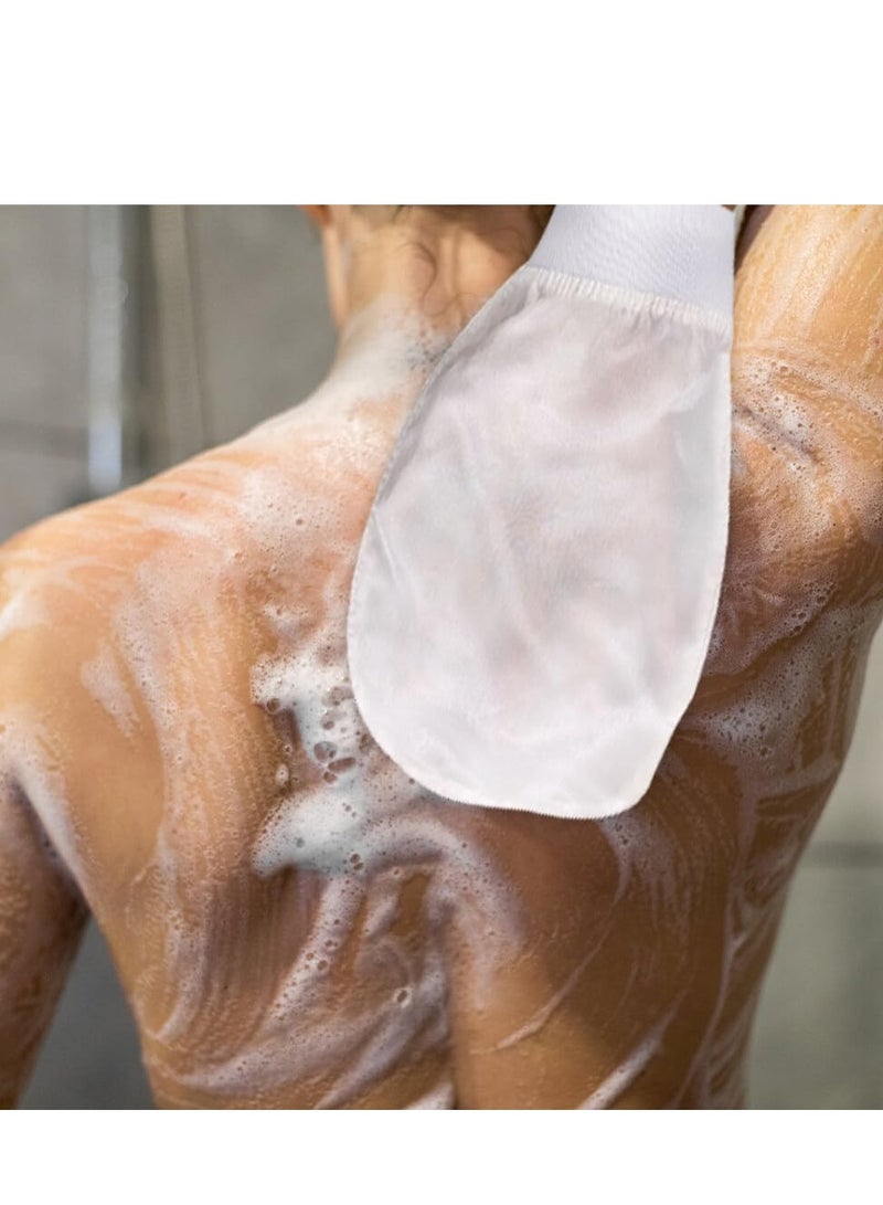 2 PC Korean Washcloth Skincare Remover Deep Scrub Loofah Cleansing Mitts Exfoliate Cloth Exfoliation Scrubbing Bath Shower Soap Sponge Hand Towel(white) - Image 5