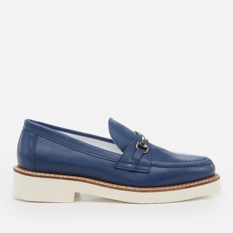 Hotiç 01AYH264500A680 Genuine Leather Navy Blue Women's Loafer  - Image 1