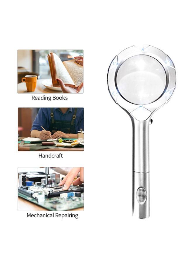 NIBEMINENT LED Magnifying Glass Silver - Image 4
