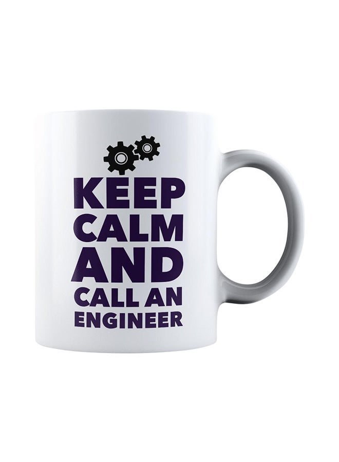Phone Planet Call An Engineer Coffee Mug White - Image 1