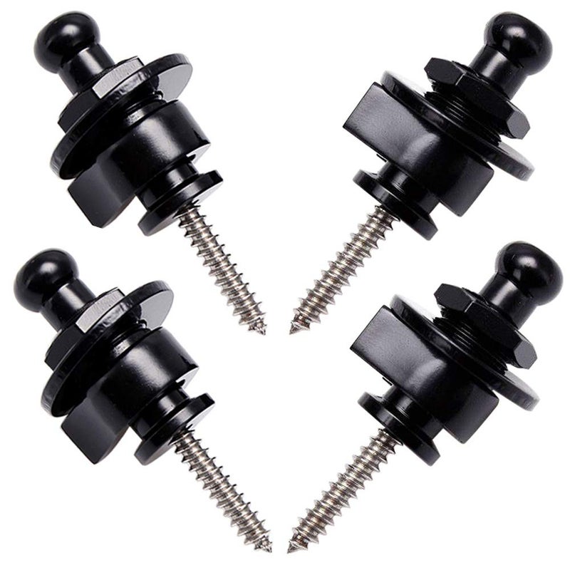 Wolfride 4 PCS Guitar Strap Locks and Buttons Security Quick Release Straplocks Strap Parts - Image 1