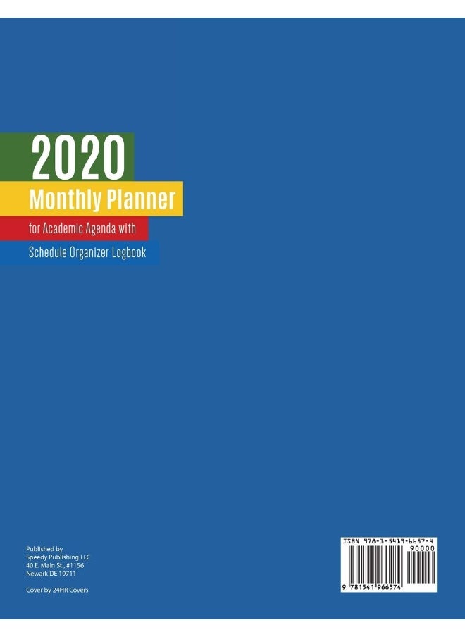2020 Monthly Planner for Academic Agenda with Schedule Organizer Logbook  - Image 2