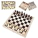 GOTHINK Wooden Chess Checker and Backgammon 3 in 1 Board Game SetClassic Traditional Travel Night Toy and Game Gift Set for Kids Adults Senior Family - Image 2