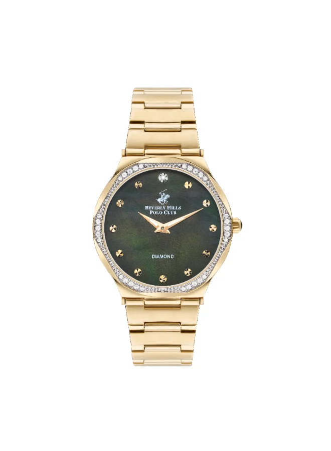 BEVERLY HILLS POLO CLUB BEVERLY HILLS POLO CLUB Women's Analog Green Dial Watch - BP3399C.170