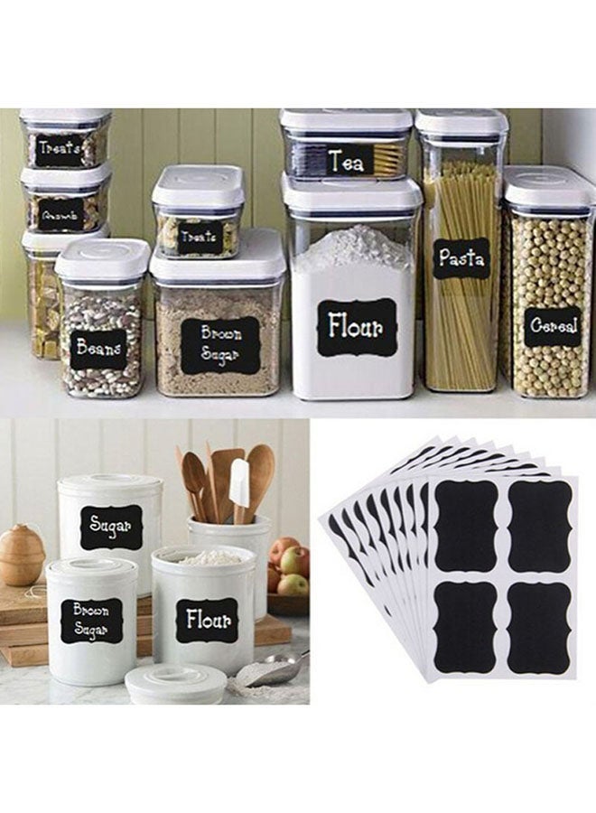 Loquat 36-Piece Jar Label Set Black - Image 2