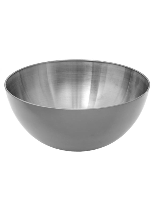 Stainless Steel Non-Slip Salad Bowl Silver 29cm