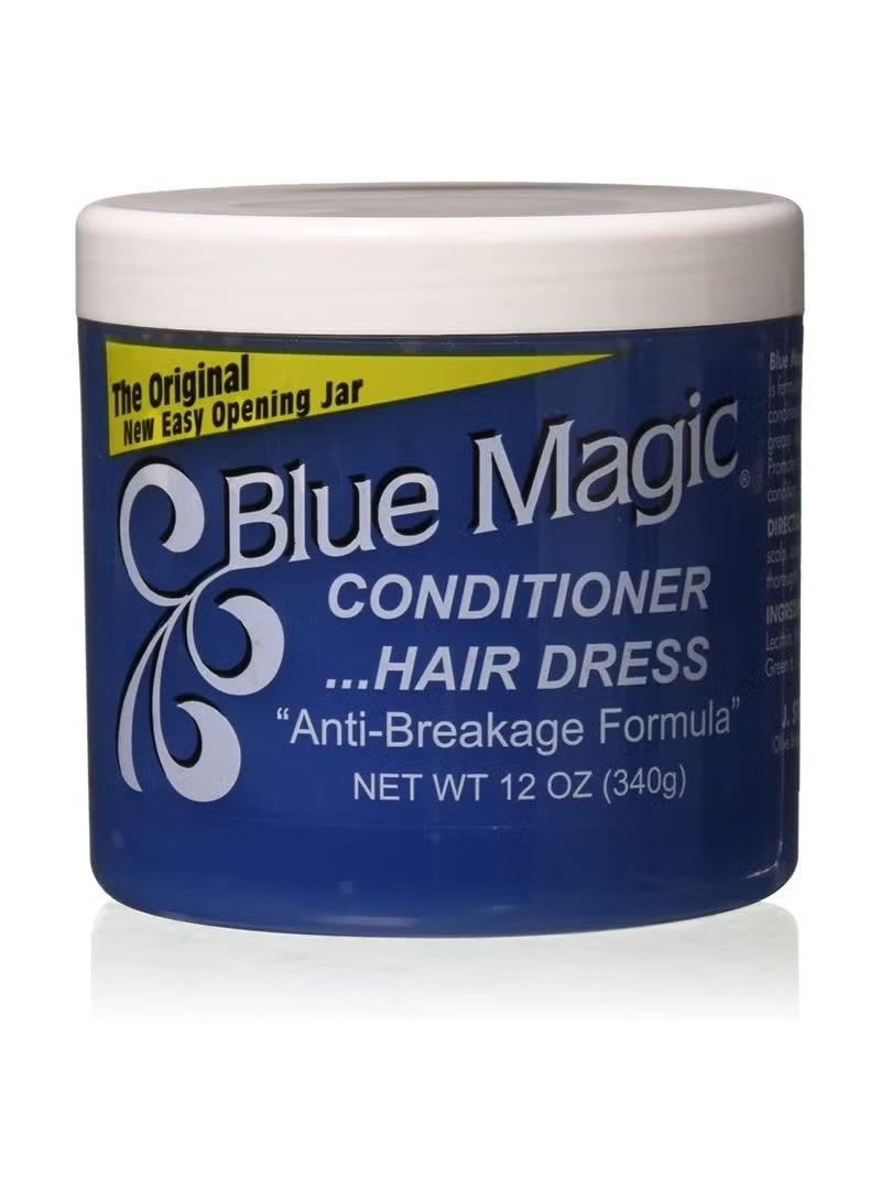 BLUE MAGIC Conditioner and hair dress anti breakage formula keeps hair natural