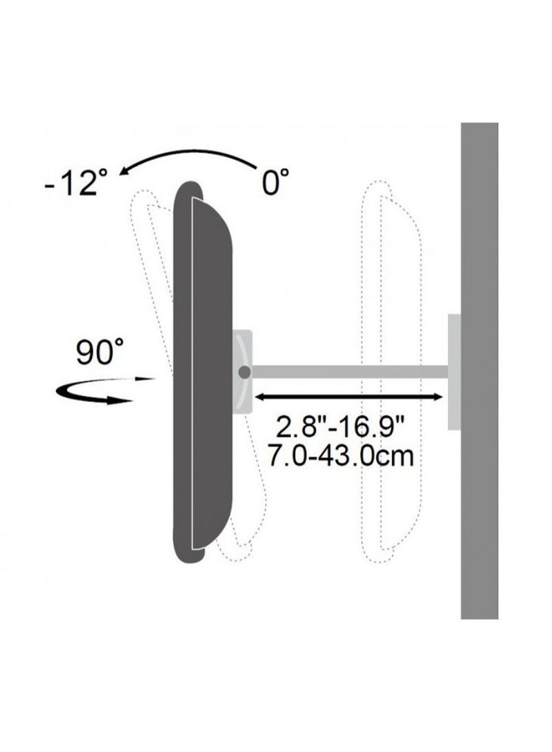 ELTRAZONE TV Wall Mount for 32 to 80 inch LCD LED Plasma Screens Fully Articulating VESA Stand Bracket (Heavy Duty 60-80 icnh Screen Till 70 kg) - Image 3