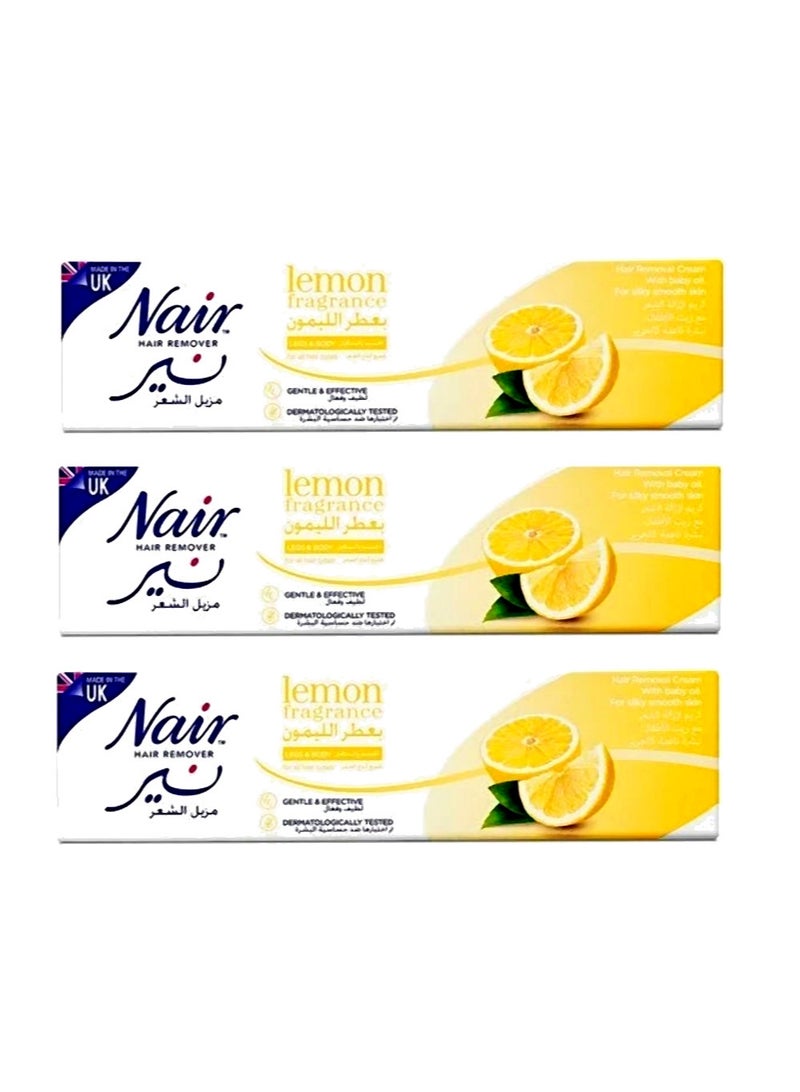Nair Hair Removal Cream Baby Oil & Lemon 3-Pack 110g - Image 4