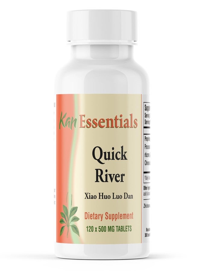 Kan Herbs Company Quick River – Traditional Herbal Blend to Support Comfortable Mobility, and Circulation, Helps Maintain Ease in Joints and Limbs, Herbal Supplement for Pets, 120 Tablets - Image 1