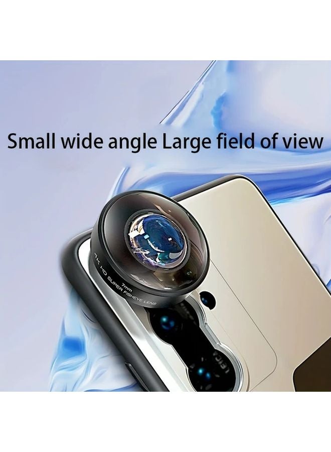 Black Professional HD Camera Lens Set For Smartphones 250 Degree Wide Angle Macro Lens - Image 3