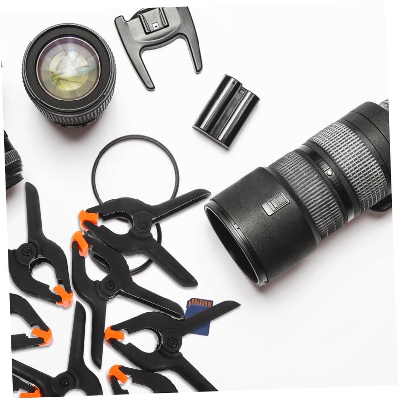 Heavy Duty Nylon Photography Background Clips 8pcs Lightweight Portable Backdrop Support Clamps - Image 5