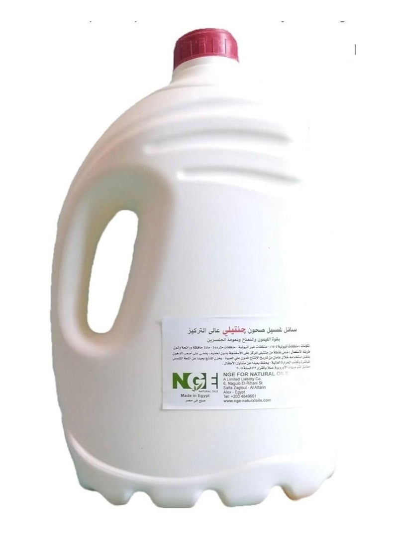 NGE for natural oils Gentili 4 KG Dish cleaning liquid with the power of lemon, mint and glycerin for hands softness - Image 2