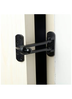 sokany Door Lock Latch for Home and Hotel Security, Brushed Finish Stainless Steel Door Chain Lock, U-Swing Locks Front Door Locks for Kids (Black)  - Image 4