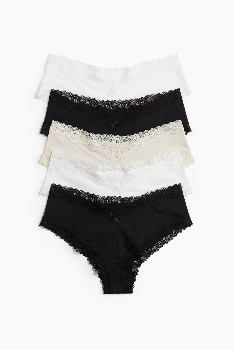 اتش اند ام سروال هيبستر من المايكرو فايبر - عبوة من 5