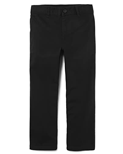 The Children's Place Boys Stretch Chino Pants,Black Single,7 - Image 1