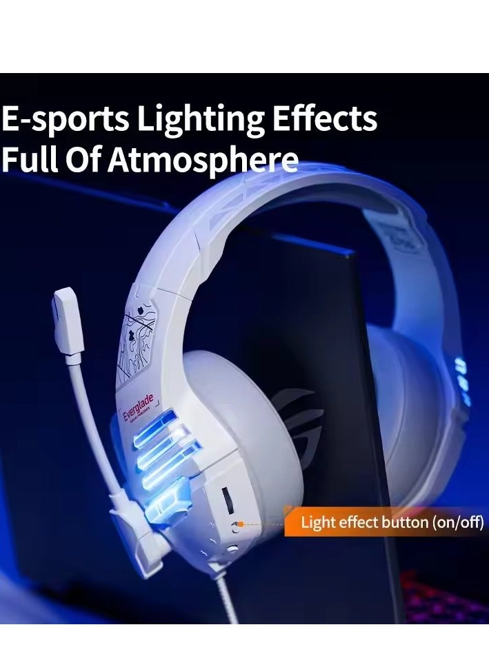 بليكستون سماعات ألعاب بليكستون G700 سلكية بمنفذ AUX 3.5 ملم وميكروفون بخاصية إلغاء الضوضاء وصوت عالي الدقة متوافقة مع الكمبيوتر وبلاي ستيشن 5 وبلاي ستيشن 4 والايباد والجوالات بمخرج مسماررمادي - Image 3