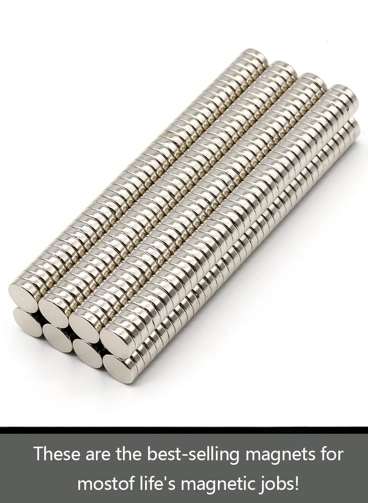 50pcs Super Powerful Neodymium Magnet Round 0.39X0.12 inch N35 Strong Permanent Magnetic Small NdFeB Refrigerator Magnets 10x3mm - Image 2