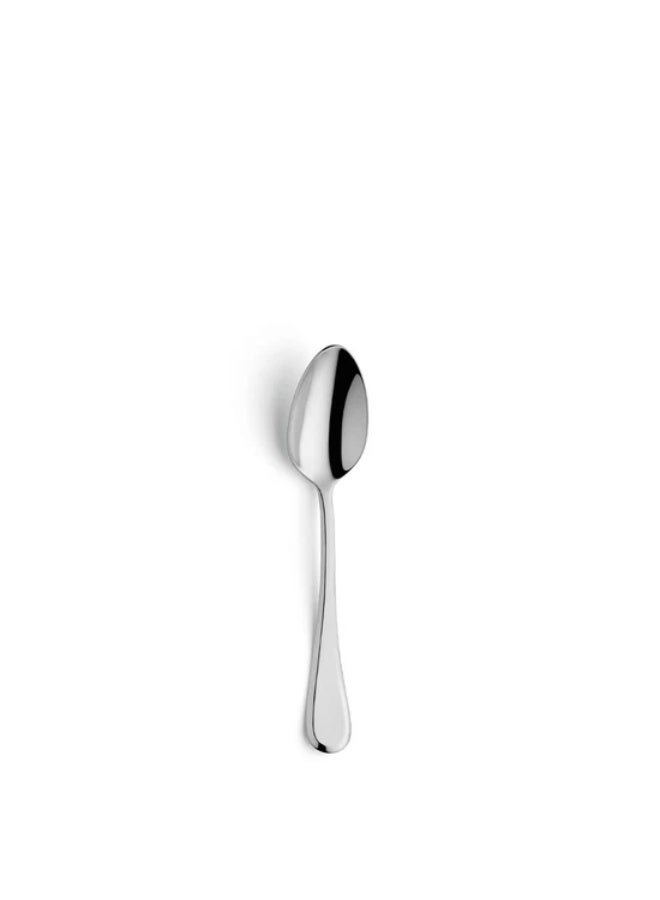 Amefa Drift Mocca Spoon Set of 12 Pieces Premium 18/10 Stainless Steel Coffee Spoon Silver Elegant Teardrop Design Mirror Finish Dishwasher Safe European Cutlery Ideal for Arabic Coffee Espresso Mocca Turkish Coffee Small Desserts Cafes Restaurants Home Dining Tableware High Quality Polished Stainless Steel Spoon Set for Daily Use and Special Occasions Durable Rust Resistant Smooth Chamfered Edges Comfortable Grip Balanced Weight Modern Timeless Design Suitable for Formal Casual Table Settings Hotel Restaurant Catering Use Premium Dining Experience by Amefa - Image 1