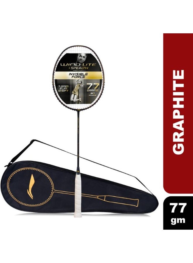 Li-Ning LI-NING Wind Lite Stealth Black, Brown Strung Badminton Racquet  (Pack of: 1, 77 g)  - Image 1