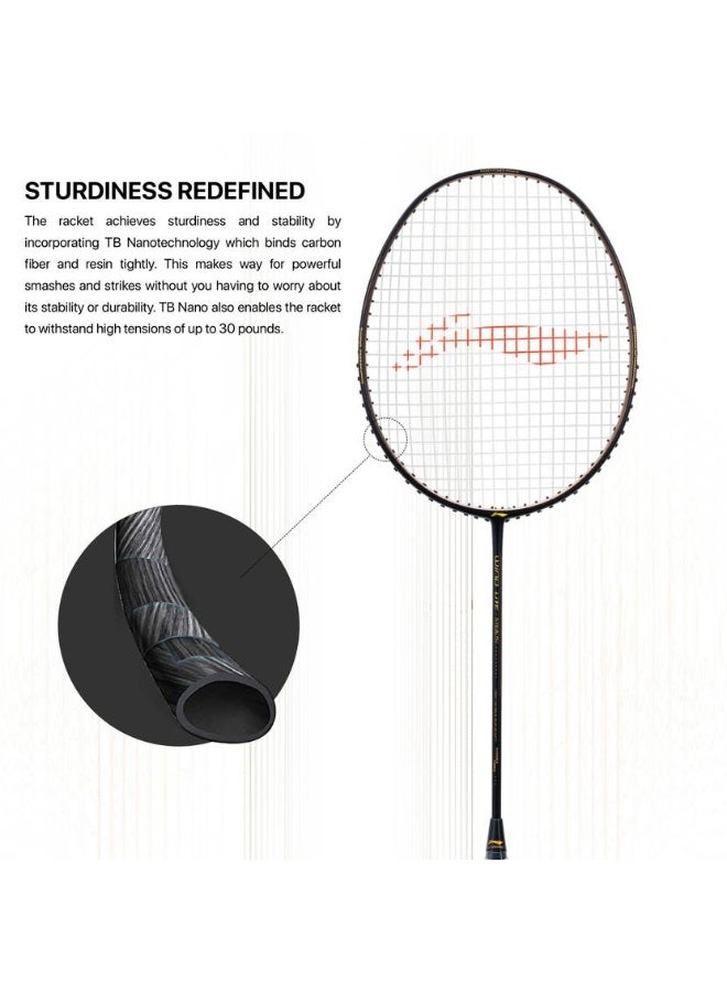 Li-Ning LI-NING Wind Lite Stealth Black, Brown Strung Badminton Racquet  (Pack of: 1, 77 g)  - Image 2