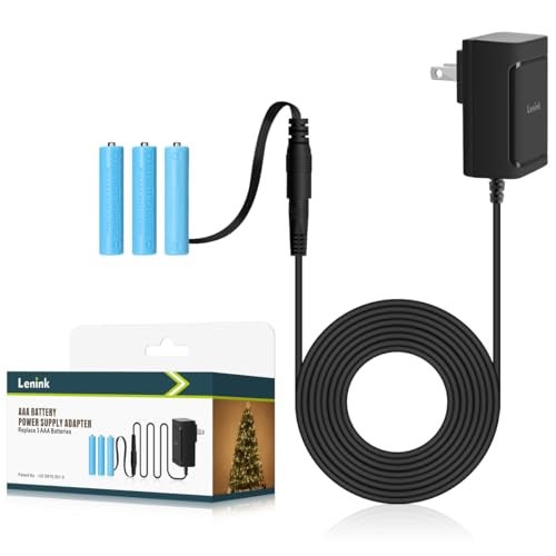 Lenink AC Power Supply Adapter for AAA Battery,Replace 3 AAA Battery,Black - Image 1