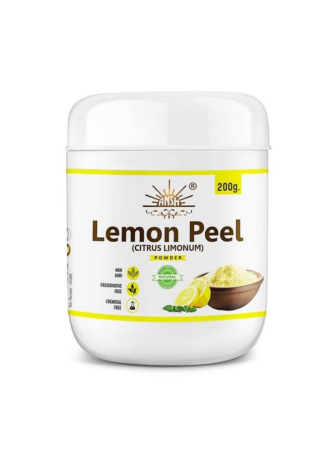 ANSH Natural Lemon Peel Powder for Facial Care & Skin Glow - (200 Grams) - 100% Organic, Chemical Free Skin Cleanser - Image 1