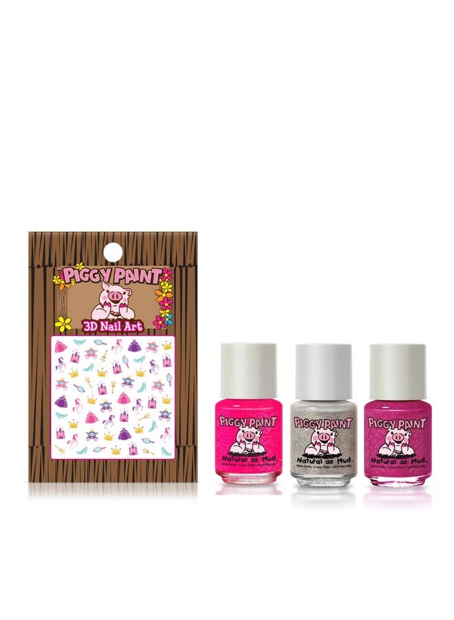 بيجي باينت طلاء أظافر بناتي غير سام 100%، آمن ولم يتم الإساءة إلى الحيوانات في تصنيعه، نباتي ومنخفض الرائحة للأطفال، لامع ومتألق! (مجموعة هدية) - Image 2