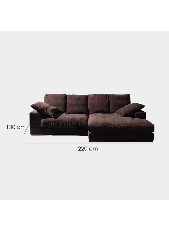 L-shaped sofa-Brown M0625