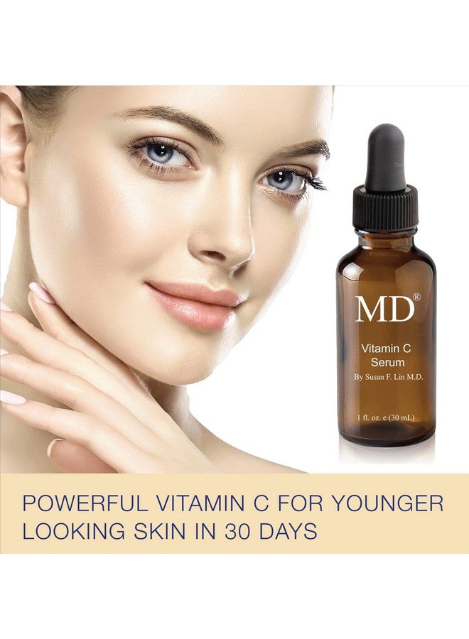 MD Factor Face Serum Antiaging Face Serum With Vitamin C In Lascorbic Acid Form For Face & Body Ideal For Fine Lines & Wrinkles Removal Dark Spot Reduction & Collagen Production - Image 2