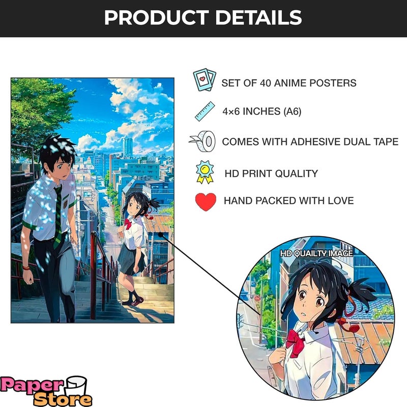 Thepaper9store anime wall collage kit (MIx anime) - Image 5