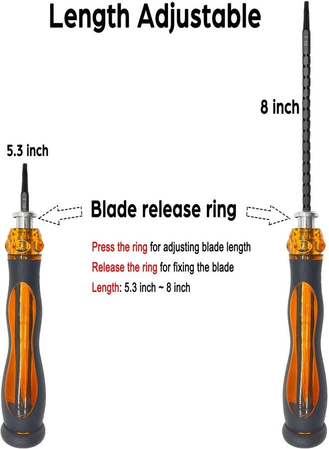 AKX 16 in 1 Multifunctional Length Adjustable Hand Screwdriver Set, Precision Screwdriver, Home Repair, DIY Tools, Oxford Cloth Storage Bag - Image 4