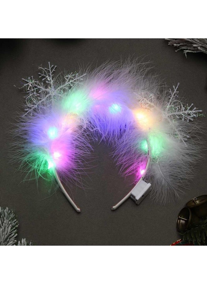 Light Up Snowflake Headbands Led Christmas Headband Featerher Xmas Headpiece Holiday Hair Accessory For Women And Girls - pzsku/ZD7E3D5F12F7148248095Z/45/_/1735566887/07387d72-3e02-485d-89d5-7bd666dfdcb4