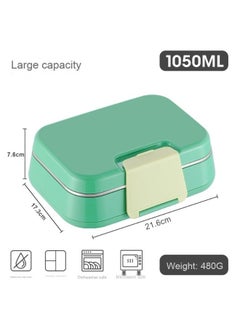 Arabest 304 Stainless Steel Insulated 3-Compartment Sealed Dual-Layer Bento Box  - Image 2