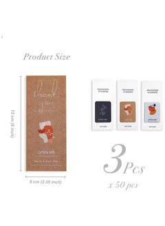 Y&D Box Seal Stickers, Thank You Package Labels, Adhesive Labels Decorative Baking Gift Bags Packaging Decals, for Cards Envelope Boxes Seals Stickers (3 Pack-150Pcs)  - Image 5