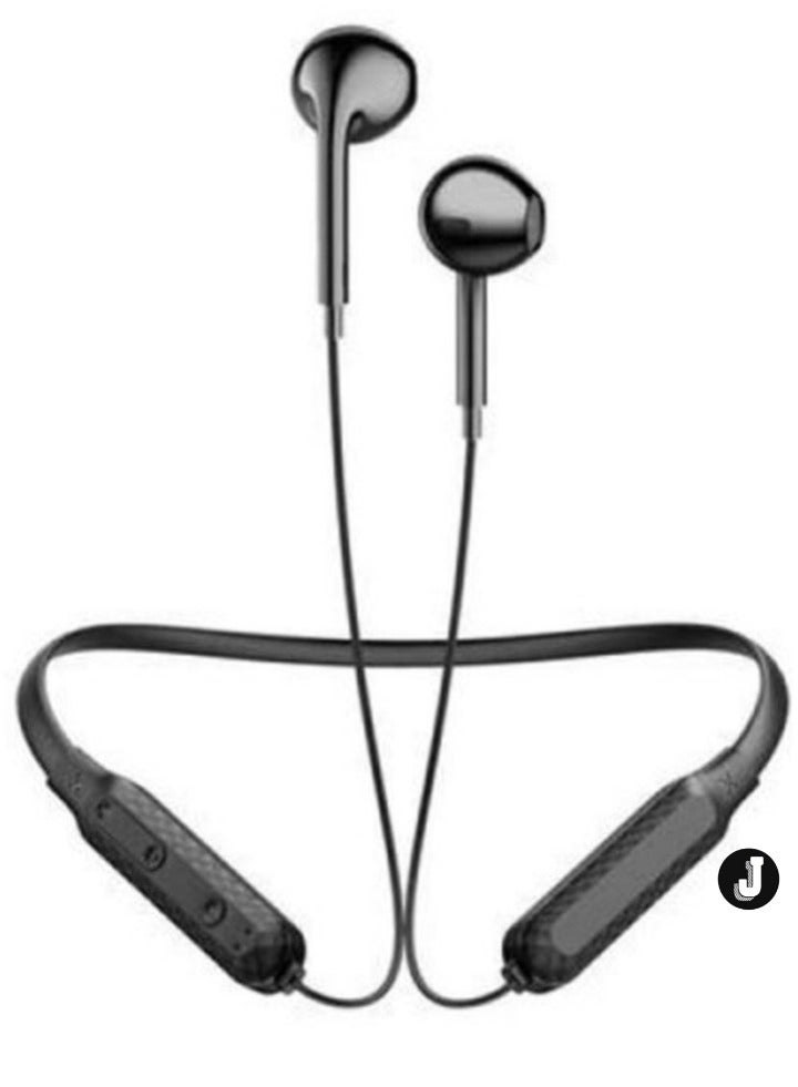 JAJEEK "ET-BH75 Neckband Bluetooth Earphone – Comfortable Fit & High-Quality Sound (Black)" - Image 1