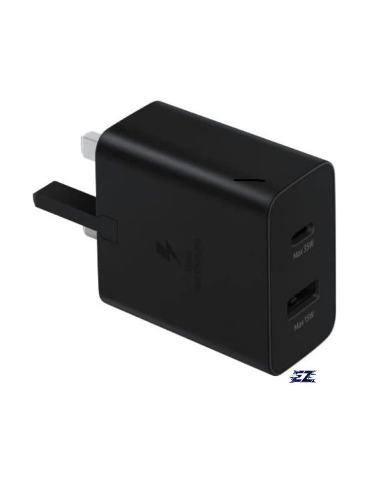 ELTRAZONE 35W Wall Charger Duo, Black – Dual USB Fast Charging Adapter for Phones, Tablets, Laptops, and More – Compact & Reliable Power Supply  - Image 1