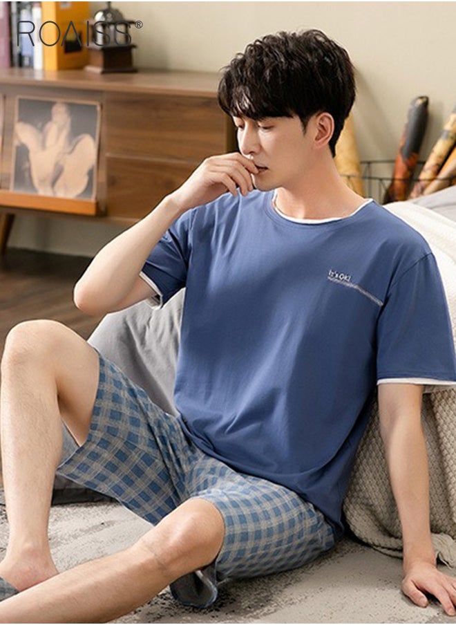 Men 2 Piece Loungewear Set   Short Sleeves & Shorts   Modal Pajamas Loose & Comfortable Skin Friendly Fabric   Soft & Versatile Design - pzsku/ZD7E424D12217339C895DZ/45/_/1736416651/683c66c3-7279-4ab3-878c-1466891f9fa0